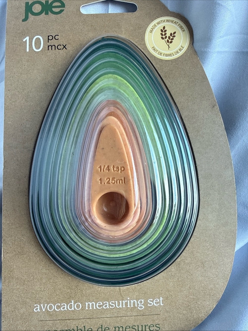 Joie 10pc Avocado Measuring Set, BPA Free, Dishwasher Safe New - Picture 2 of 7